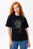 8506 Oversized women's T-shirt (Leopard_cherny)